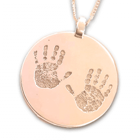 Uneik Jewellery - fingerprint name handprint footprint pawprint pet memorial keepsake gift 9ct gold sterling silver Melbourne Australia unique