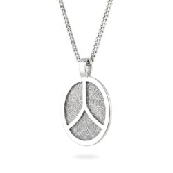 Personalised jewellery fingerprint pendant necklace. Thumbprint jewellery. Keepsake or memorial jewellery.