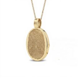 Personalized jewelry fingerprint pendant necklace. Thumbprint jewellery. Keepsake or memorial jewellery.