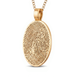 Personalised jewellery fingerprint pendant necklace. Thumbprint jewellery. Keepsake or memorial jewellery.