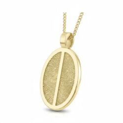 Personalised jewellery fingerprint pendant necklace. Thumbprint jewellery. Keepsake or memorial jewellery.