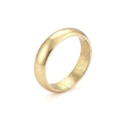 Alternative view of Fingerprint Band Ring - One Fingerprint on Inside of Ring || 9ct Gold