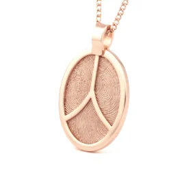Personalised jewellery fingerprint pendant necklace. Thumbprint jewellery. Keepsake or memorial jewellery.