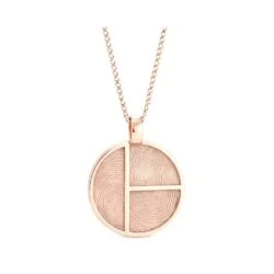 Personalised jewellery fingerprint pendant necklace. Thumbprint jewellery. Keepsake or memorial jewellery.