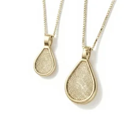 Personalised jewellery fingerprint pendant necklace. Thumbprint jewellery. Keepsake or memorial jewellery.