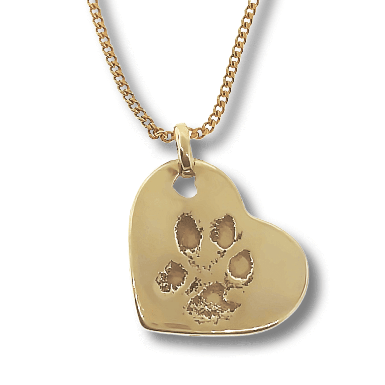 petprint heart pendant