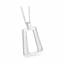 2 name triange personalised name jewellery