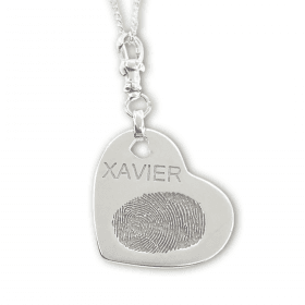 Uneik Jewellery - fingerprint name handprint footprint pawprint pet memorial keepsake gift 9ct gold sterling silver Melbourne Australia unique