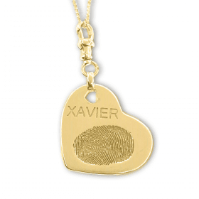 Uneik Jewellery - fingerprint name handprint footprint pawprint pet memorial keepsake gift 9ct gold sterling silver Melbourne Australia unique