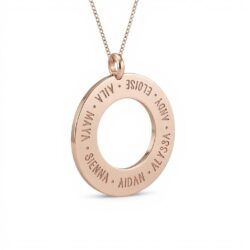 family round customized personalised name jewellery