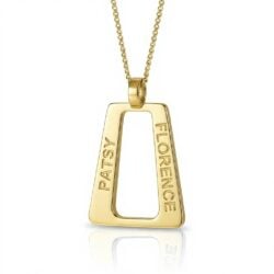 Personalised jewellery name pendant necklace with your children's name