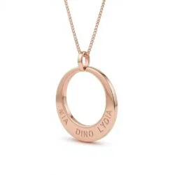 circle name pendant customised by you
