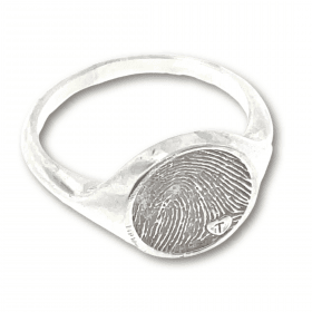 signet ring with fingerprint