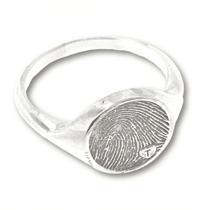signet ring with fingerprint