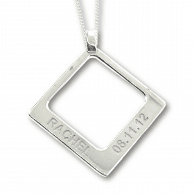 square name pendant by uneik jewellery