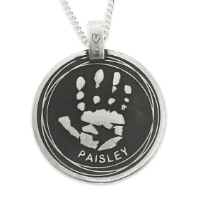 Personalized jewelry by Uneik Jewellery Australia. Made with fingerprint, handprint, footprints and names. 9ct gold and sterling silver.