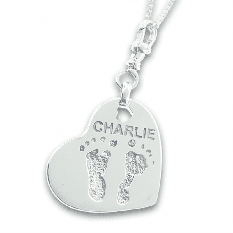personalised jewellery that features your loved ones handprint, footprint, fingerprint, name or a special moment. Create a beautiful keepsake or a memory piece of unique jewelry.