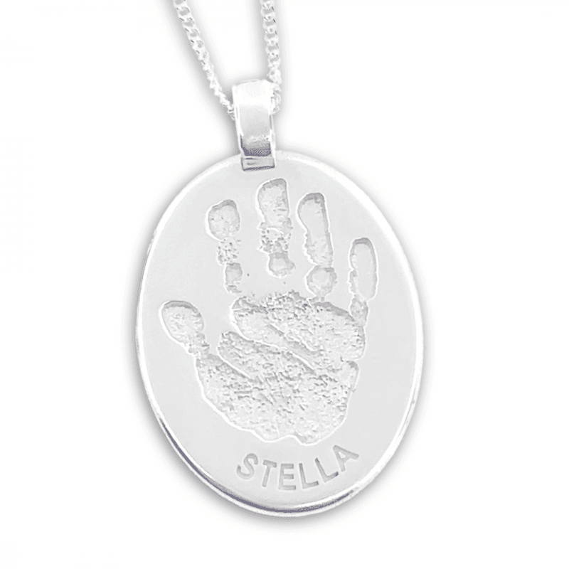 personalised jewellery that features your loved ones handprint, footprint, fingerprint, name or a special moment. Create a beautiful keepsake or a memory piece of unique jewelry.