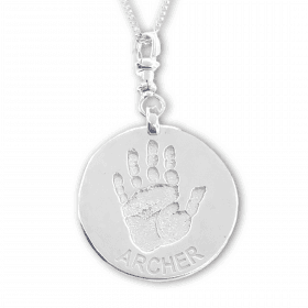 Uneik Jewellery - fingerprint name handprint footprint pawprint pet memorial keepsake gift 9ct gold sterling silver Melbourne Australia unique