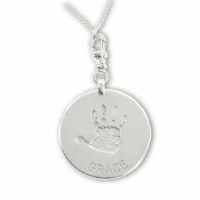 Uneik Jewellery - fingerprint name handprint footprint pawprint pet memorial keepsake gift 9ct gold sterling silver Melbourne Australia unique