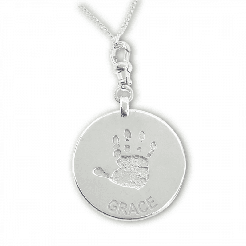 Uneik Jewellery - fingerprint name handprint footprint pawprint pet memorial keepsake gift 9ct gold sterling silver Melbourne Australia unique