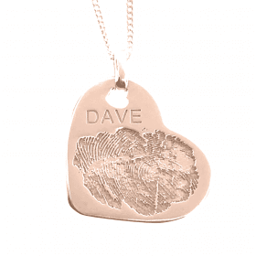 Uneik Jewellery - fingerprint name handprint footprint pawprint pet memorial keepsake gift 9ct gold sterling silver Melbourne Australia unique