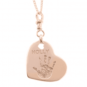 Uneik Jewellery - fingerprint name handprint footprint pawprint pet memorial keepsake gift 9ct gold sterling silver Melbourne Australia unique