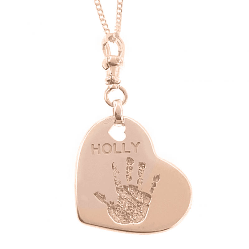 Uneik Jewellery - fingerprint name handprint footprint pawprint pet memorial keepsake gift 9ct gold sterling silver Melbourne Australia unique
