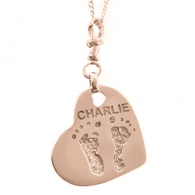 Uneik Jewellery - fingerprint name handprint footprint pawprint pet memorial keepsake gift 9ct gold sterling silver Melbourne Australia unique