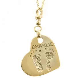 Uneik Jewellery - fingerprint name handprint footprint pawprint pet memorial keepsake gift 9ct gold sterling silver Melbourne Australia unique