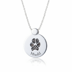 Alternative view of Mindil Dog Pendant - Memorial Ashes Jewellery, 2 sizes