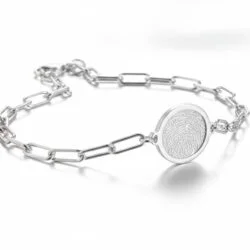 Personalized jewelry fingerprint pendant necklace. Thumbprint jewellery. Keepsake or memorial jewellery.
