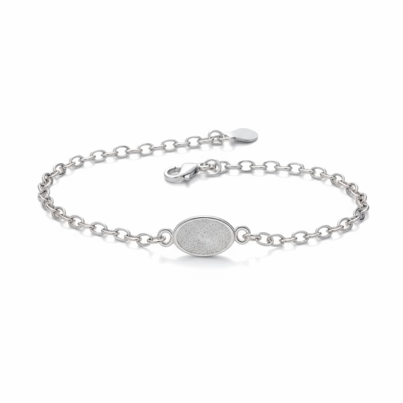 Personalized jewelry fingerprint pendant necklace. Thumbprint jewellery. Keepsake or memorial jewellery.