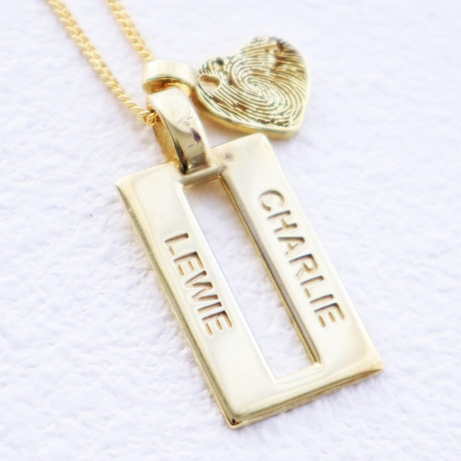 name jewellery and fingerprint jewellery