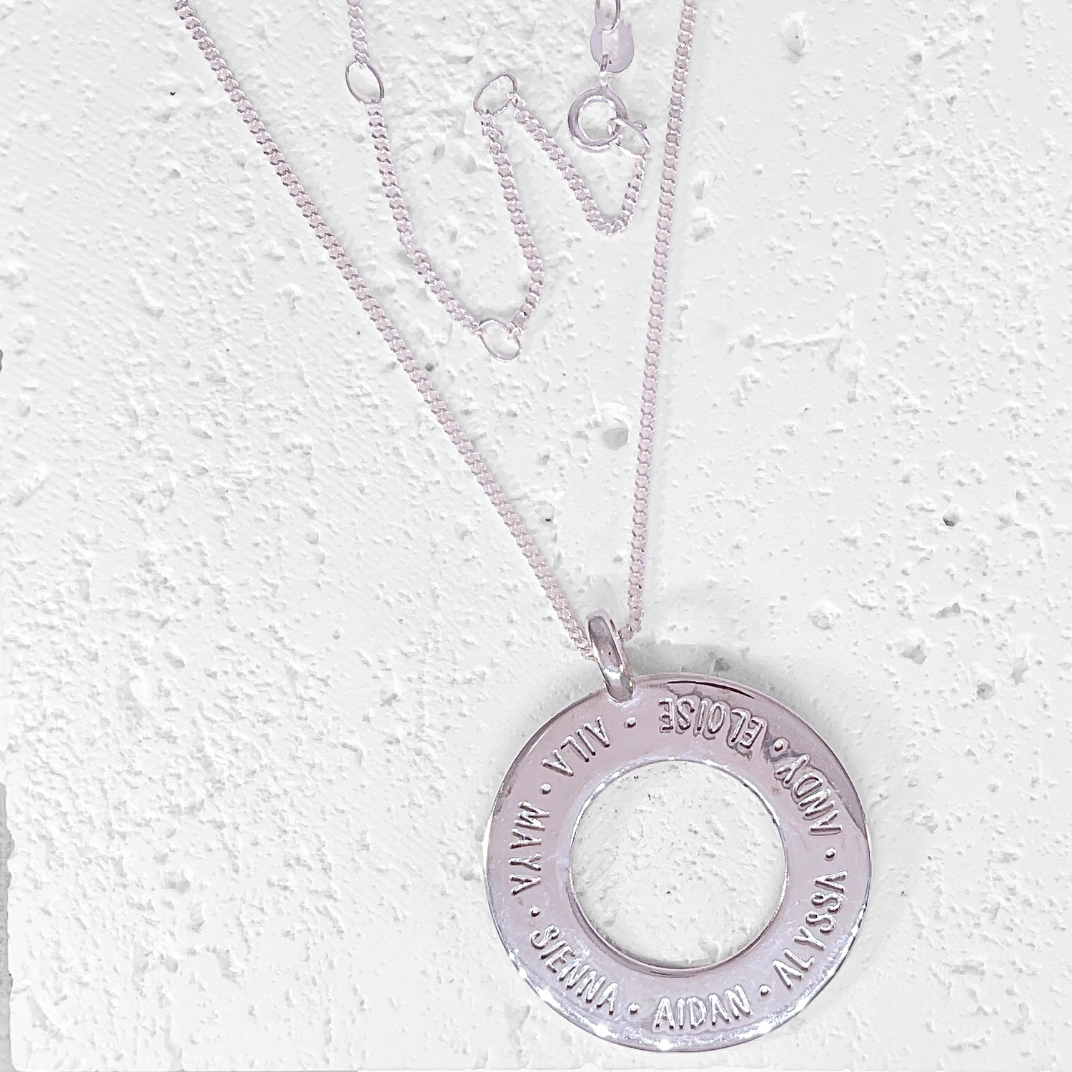signature silver necklace pendant