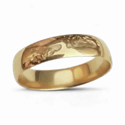 9ct Gold ring with footprints