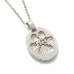 Petprint pawprint sterling silver pendant
