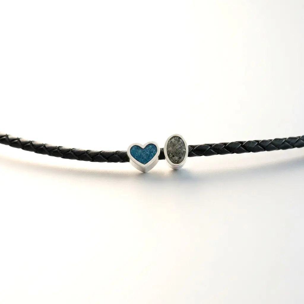 Heart Charm Bead, Mylinda, with Cremation Ashes - 9ct Gold or Sterling Silver - Image 7
