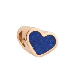 Heart Charm Bead, Mylinda, with Cremation Ashes - 9ct Gold or Sterling Silver - Image 3