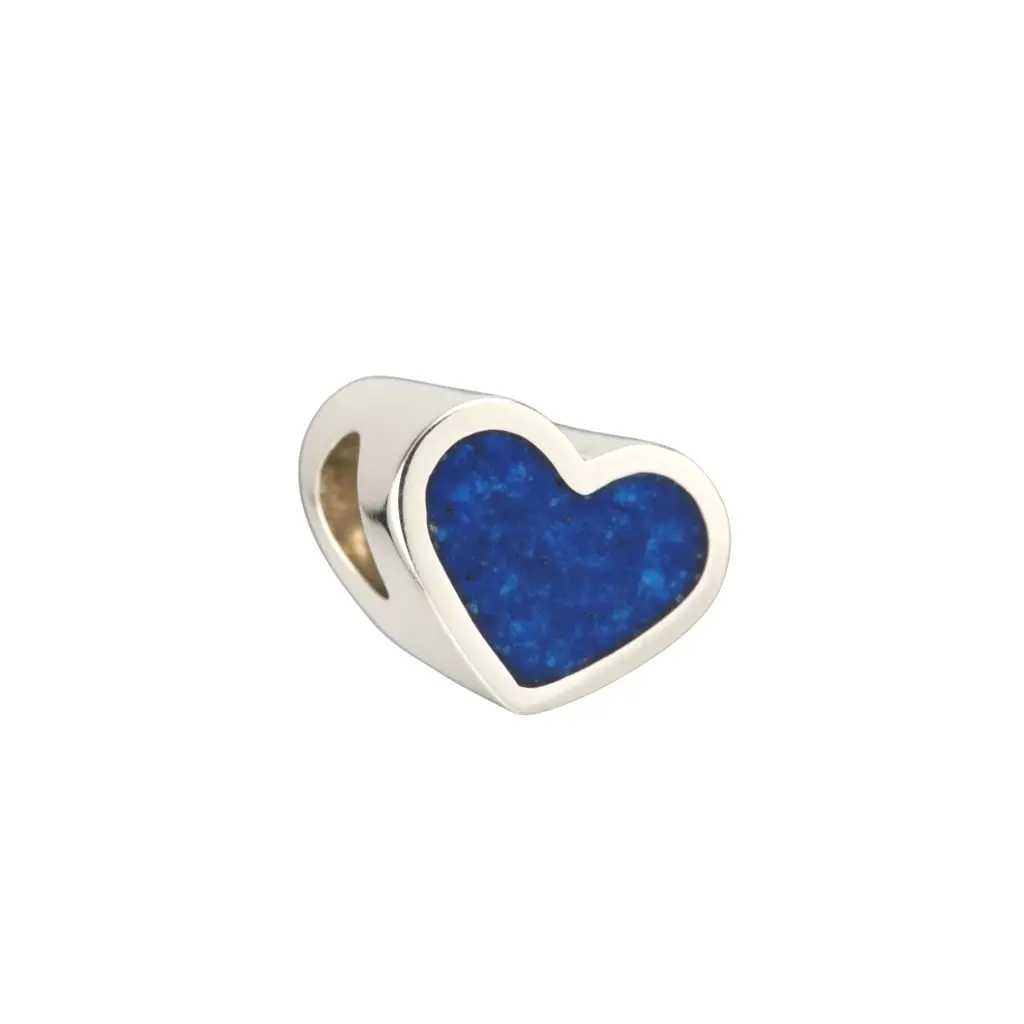 Heart Charm Bead, Mylinda, with Cremation Ashes - 9ct Gold or Sterling Silver - Image 5