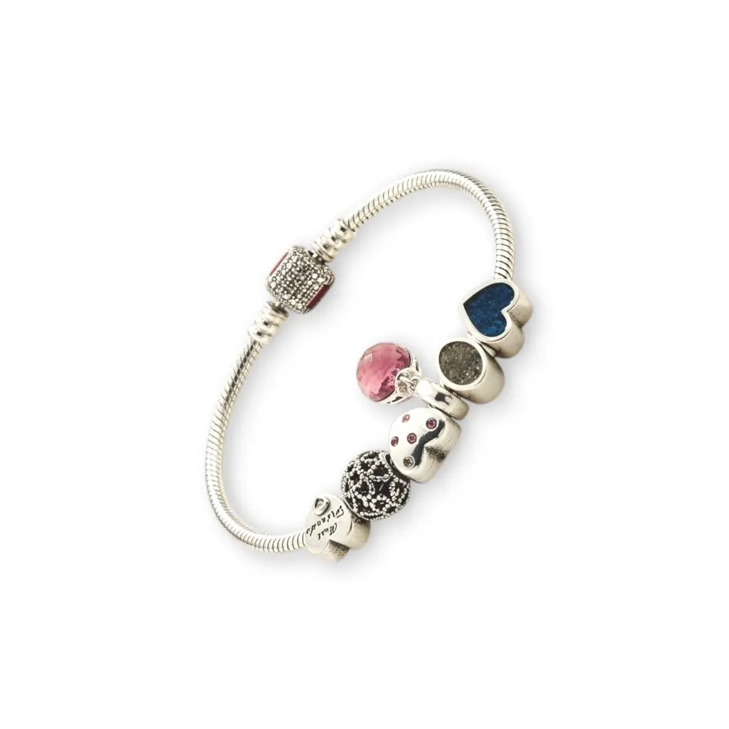 Heart Charm Bead, Mylinda, with Cremation Ashes - 9ct Gold or Sterling Silver - Image 10
